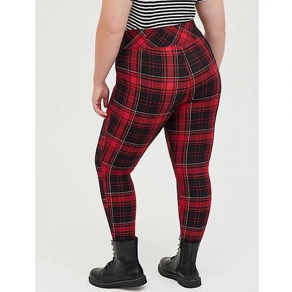 Torrid Luxe Ponte Red Leggings - Picture 3 of 5